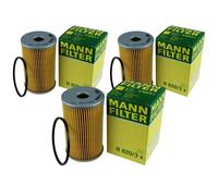 3X Original MANN Filtro De Aceite H 820/3 X Filtro De Aceite