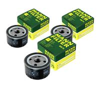 3X Original MANN Filtro De Aceite MW 75