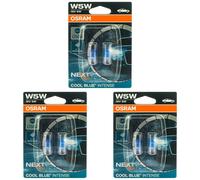3x OSRAM Cool Blue Intense W5W Duopack Luz Intermitente 12V W21x95d Bombillas