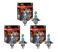 OSRAM NIGHT BREAKER 220, H4, 220% más brillo, lámpara de faro halógeno, 64193NB220-2HB, Caja plegable (2 lámparas)