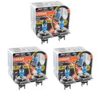 OSRAM NIGHT BREAKER 200, H4, + 200% más luz, lámpara de faro halógena, 64193NB200-HCB, 12V, Duo box (2 lámparas)