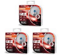 3x OSRAM NIGHT BREAKER LASER H3 DuoBox Nueva Generación 1450 lm Bombilla