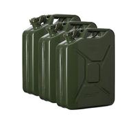 3x Oxid7® Lata De Metal Para Gasolina Color Verde Oliva 20 L