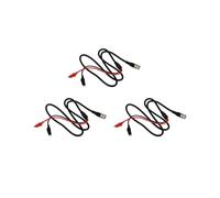 3X P1011 BNC Q9 Macho Doble Punto Cocodrilo Osciloscopio Plomo Prueba Sondas Cable 1 M