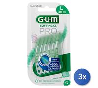 3X Palillos Interdentales Gum 30 Pz. Pro Grande
