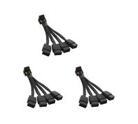 3X para GPU RTX4090 RTX4080 4X8 Pin PCI-E Una 16 Pin Tarjeta Gráfica Cable de Alimentación Conector 12VHPWR Cable de Codo de 90 Grados