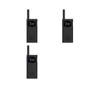 3X para Walkie Talkie 2S Funda Protectora Funda de Silicona Interphone Carcasa Protectora Anti-Caída Accesorios, Negro