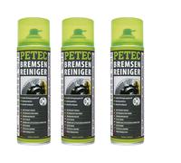 3x PETEC Limpiador Del Freno 500ml Spray Schnellwirkend sin Residuos Duro Dureza