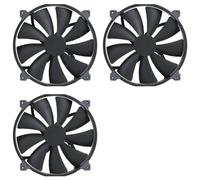 3X PHANTEKS Ventilador de Caja de Computadora PH-F200SP, Negro, de Alto Volumen, 200 mm, 4 Pines, PWM, Silencioso, con Cojinetes Hidráulicos FDB.