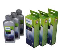 3x Philips Saeco Descalcificador 250ml Para Cafetera CA6700/10 996530072309
