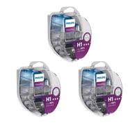 3x Philips VisionPlus Duobox H1 Halógeno Hasta 60% más Luz 55W 12V Lámparas