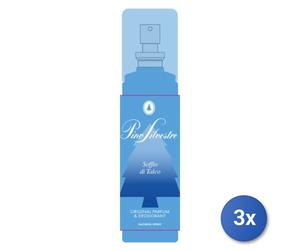 3X Pino Silvestre Desodorante Vapo 125 Ml. Talco Hecho En Italia