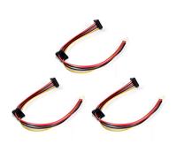 3X Placa Base ATX de 4 una 2 Puertos Serial SATA Adaptador Disco Duro Cable AlimentacióN para IPC y Controlador Impuestos 18AWG