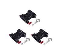 3X Placa Base de Cámara Multifunción Con Abrazadera de Riel de Varilla de 15 mm para Accesorios de Soporte de Plataforma de Hombro de Cámara Dslr