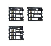 3X Placa Base de Disco Duro SAS/ para Servidor de Almacenamiento NAS, Adaptador de 6 Gbps SFF8643 A HDD SSD de 4 Bahías, Fuente de Alimentación 4D