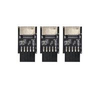 3X Placa Base USB2.0 9Pines una TIPO-C A-KEY Convertidor de Conector Frontal USB3.2 TIPO-e Adaptador de Encabezado de Interfaz Tarjeta Extensora
