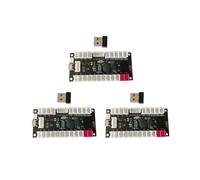 3X Placa Controladora de Juego Arcade con Codificador de Joystick de Retardo Cero Inalámbrico de 2,4 G, Kit de Piezas de Bricolaje, Compatible con
