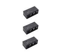 3X Poe Splitter Inyector Poe Rj45 5.5mm x 2.1mm Entrada Pasivo Poe Injector Splitter Conector del Adaptador para La Cámara Ip de Red (Negro)
