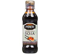 3x Ponti Glassa alla Soia Soya Based Condiment Sauce 240ml