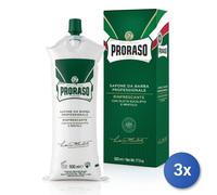 3X Proraso Crema De Afeitar Tubo 500 Ml. Verde Refrescante