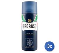 3X Proraso Espuma De Afeitar Protectora 400 Ml