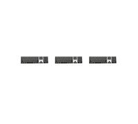 3X Protector de Cubierta de Piel de Teclado Delgado de Silicona con Teclado Numérico para Negro