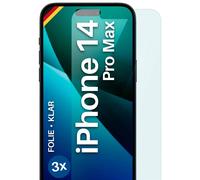 3x Protector de Pantalla para Apple iPhone 14 Pro Max Transparente Flexible S...
