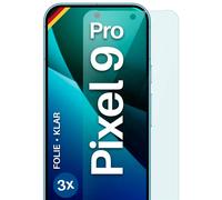 3x Protector de Pantalla para Google Pixel 9 Pro HD Transparente Flexible Sin...