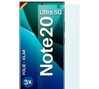3x Protector de Pantalla para Samsung Galaxy Note20 Ultra Flexible Sin Cristal