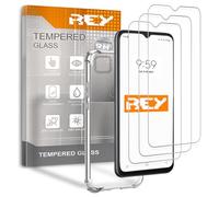 3X Protector de Pantalla y Funda Anti-Shock para XIAOMI REDMI 9C - REDMI 10A, Cristal Vidrio Templado y Silicona TPU de Alta Resistencia
