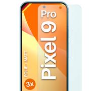 3x Protector Mate para Google Pixel 9 Pro Protector Pantalla Móvil Anti Reflex