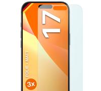 3x Protector Mate para iPhone 17 Protector Pantalla Móvil Flex Fino Anti Reflex