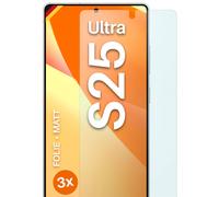 3x Protector Mate para Samsung Galaxy S25 Ultra Protector Pantalla Fino Anti ...