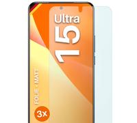 3x Protector Mate para Xiaomi 15 Ultra Protector Pantalla Móvil 4H Anti Reflex