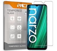 3X Protector Pantalla para OPPO REALME C35 - OPPO REALME NARZO 50i Prime - OPPO REALME NARZO 50A Prime -OPPO REALME NARZO 50 5G, Cristal Vidrio Templado Premium