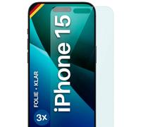 3x Protector para Apple iPhone 15 Protector Pantalla Móvil Flexible Sin Cristal