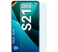 3x Protector para Samsung Galaxy S21 Ultra Protector Pantalla HD Flexible Sin...
