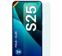 3x Protector para Samsung Galaxy S25 Protector Pantalla HD Transparente Flexi...