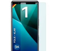 3x Protector para Sony Xperia 1 Protector Pantalla Móvil HD Flexible Sin Cristal
