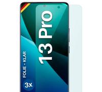 3x Protector para Xiaomi 13 Pro Protector Pantalla Móvil HD Flexible Sin Cristal