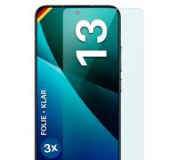 3x Protector para Xiaomi 13 Protector Pantalla Móvil HD Transparente Flexible...
