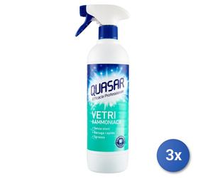 3X QUASAR VIDRIOS 580 ML. TRIGGER AMONIACO