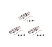 3X Rc Doble Junta Universal ArticulacióN Cardána Coplamientos Cardán con Tornillo, 4X4Mm