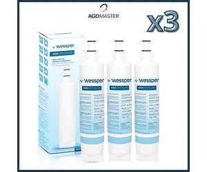 3x Reemplazo de filtro de agua Wessper para Whirlpool Bauknecht SBS003 Side...