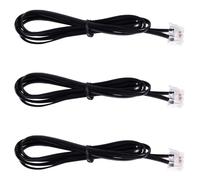 3X RJ11 6P4C Cuerda Cable de Telefono Modem ADSL 1 Metro