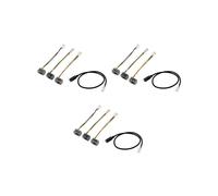 3X Rj9 4P4C Enchufe Macho A 3.5mm Hembra Auriculares de Jack Adaptador Conversor de Teléfono de Audio Cable de Extensión Cable Alambre para Avaya /