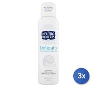 3X Roberts Desodorante Spray 150 Ml. Delicado Extra Protección