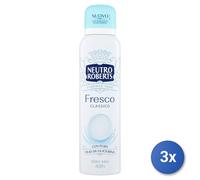 3X Roberts Desodorante Spray 150 Ml. Fresco Azul