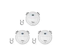 3X Robot Aspirador 3 en 1 Barredora Eléctrica Robot Ultrafino Silencioso Aspiradora Robótica Blanca