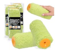 3x Rodillo de Pintura 18 cm Recambio Pintura Repuesto Pelo Largo Pintar Barniz Muebles Paredes Renovación Accesorios Robusto Antigoteo Antisalpicaduras